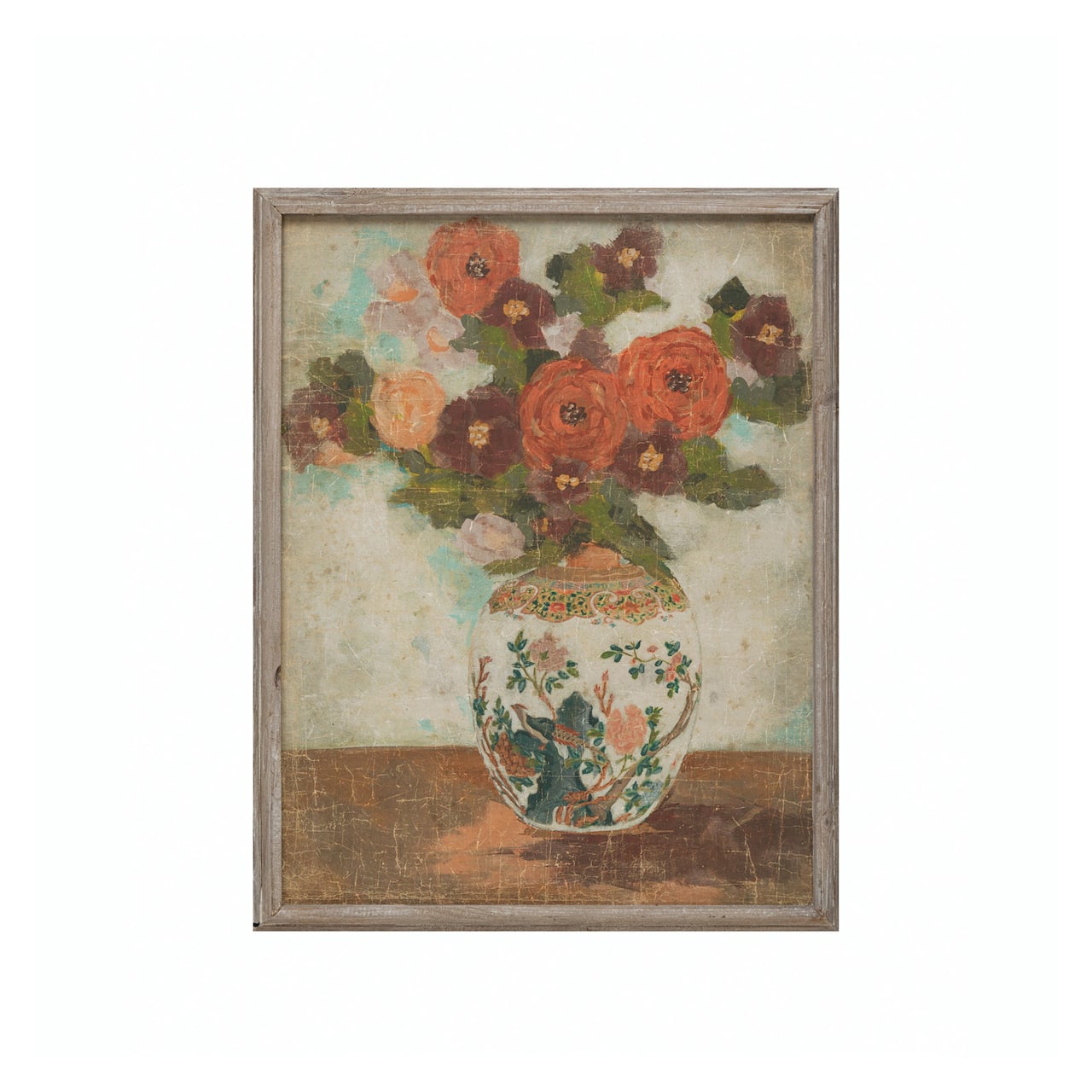 Hello Honey® Flowers in Vase Wood Framed Wall Décor